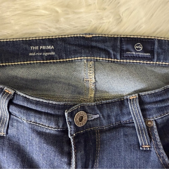 AG Adriano Goldschmied prima midrise cigarette Dark Blue Women's Jeans Size 29 - Picture 2 of 9